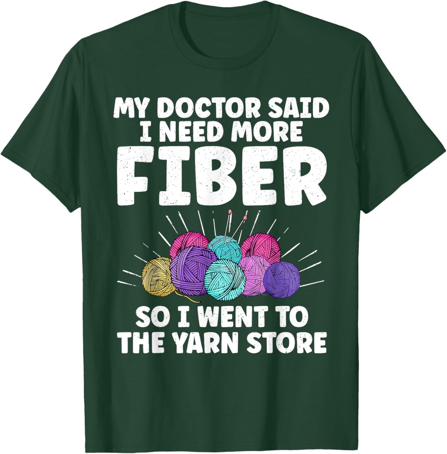 Funny Crocheting Mom Knitting Yarn Crochet Lovers T-Shirt - T-Shirt | Forest