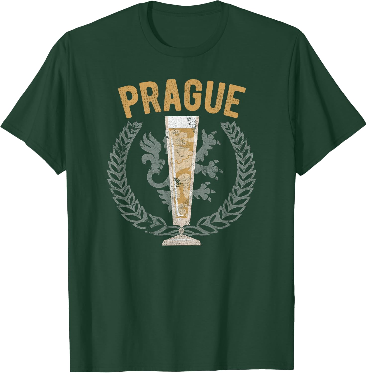 Prague Czech Republic Beer Lovers Pilsner Beer Drinkers Gift T-Shirt - T-Shirt | Forest