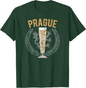 Prague Czech Republic Beer Lovers Pilsner Beer Drinkers Gift T-Shirt - T-Shirt | Forest