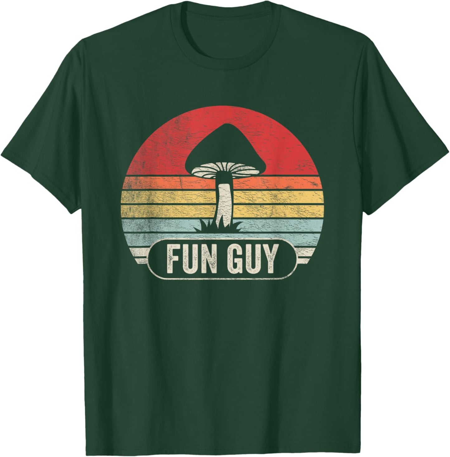 Vintage Funguy Fungi Funny Mushroom Fungi Shirt Fun Guy T-Shirt - T-Shirt | Forest