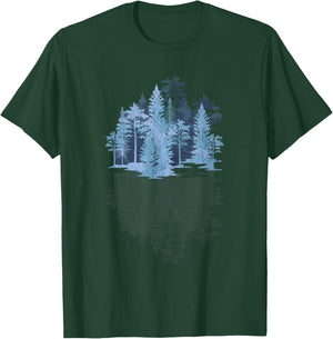 Nature Trees Reflection Outdoors Wildlife Forest T-Shirt - T-Shirt | Forest