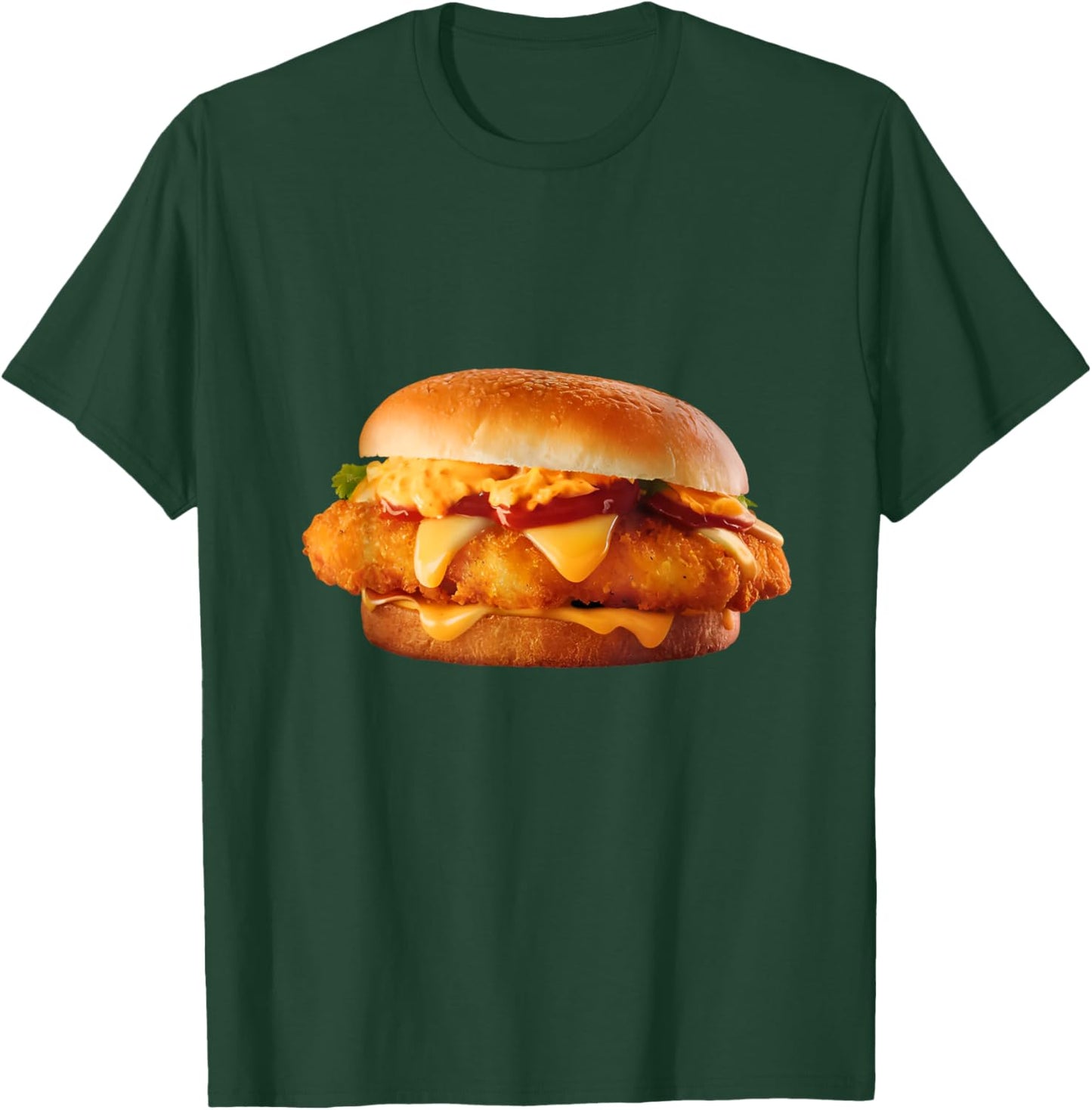 Id Rather Be Eating a Fish Sandwiches Funny Food Lover Gifts T-Shirt - T-Shirt | Forest