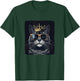 Funny Sunglasses Cat King with a Silly Crown T-Shirt - T-Shirt | Forest