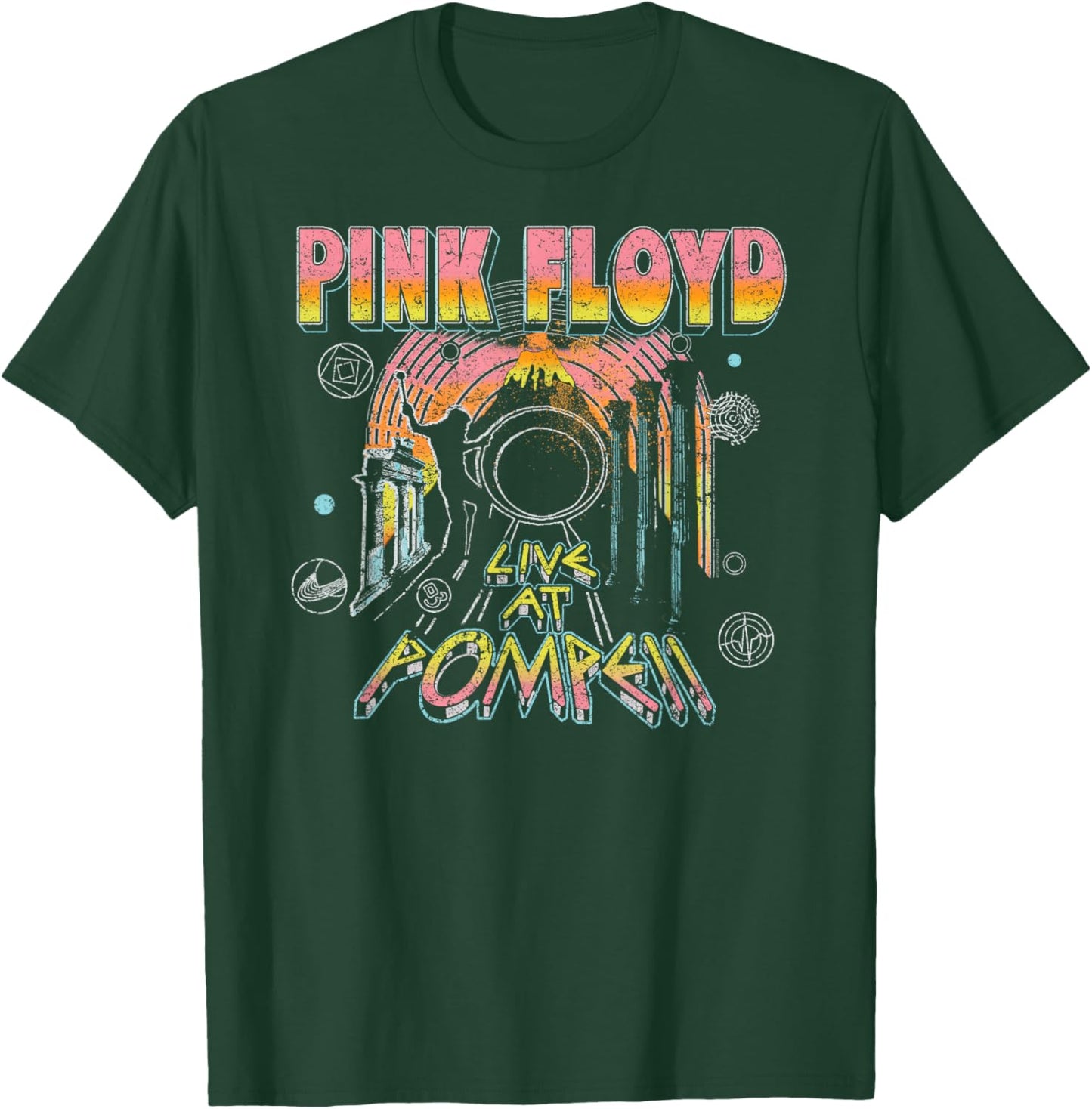 Official Pink Floyd Live At Pompeii Vintage Rock Band T-Shirt - T-Shirt | Forest
