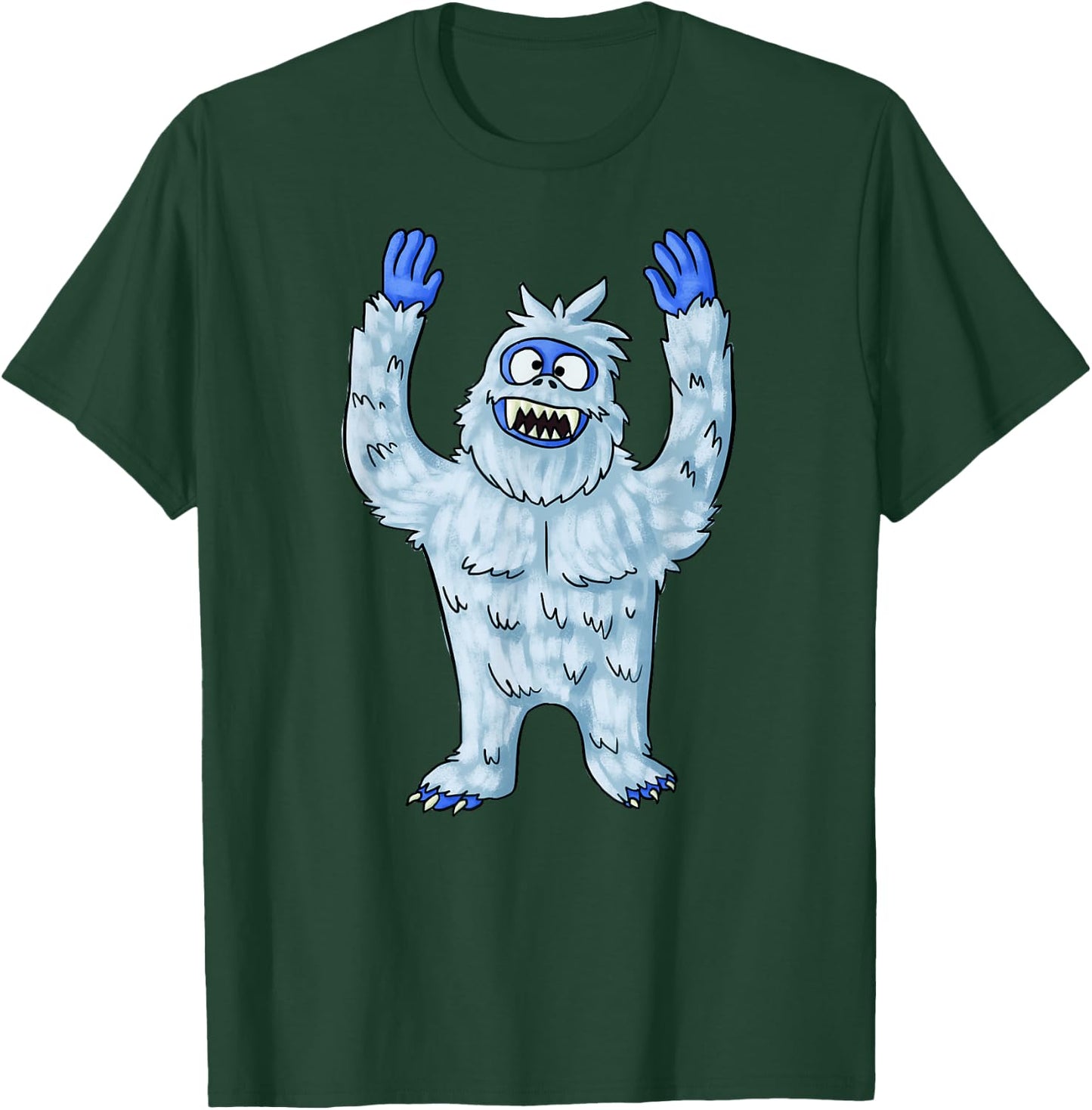 Abominable Snow Monster Christmas Abominable Snowman T-Shirt - T-Shirt | Forest