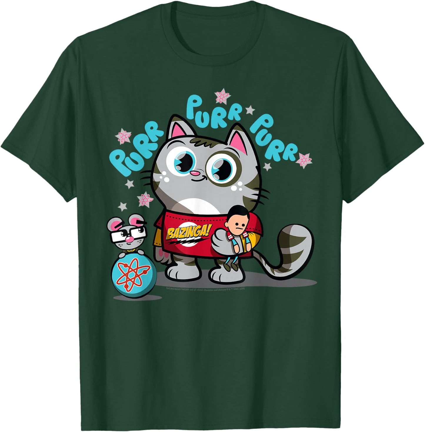 The Big Bang Theory Purr Purr Purr T-Shirt - T-Shirt | Forest