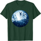 Norwegian Elkhound Dog Moon Dog Mom Dad Women Men Dog Lovers T-Shirt - T-Shirt | Forest
