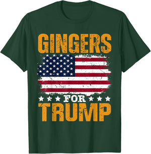 Gingers for Trump Patriotic T-Shirt - T-Shirt | Forest