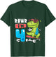 Kids Rawr I'm 4 T Rex Dinosaur Skateboard Boys 4th Birthday Party T-Shirt - T-Shirt | Forest