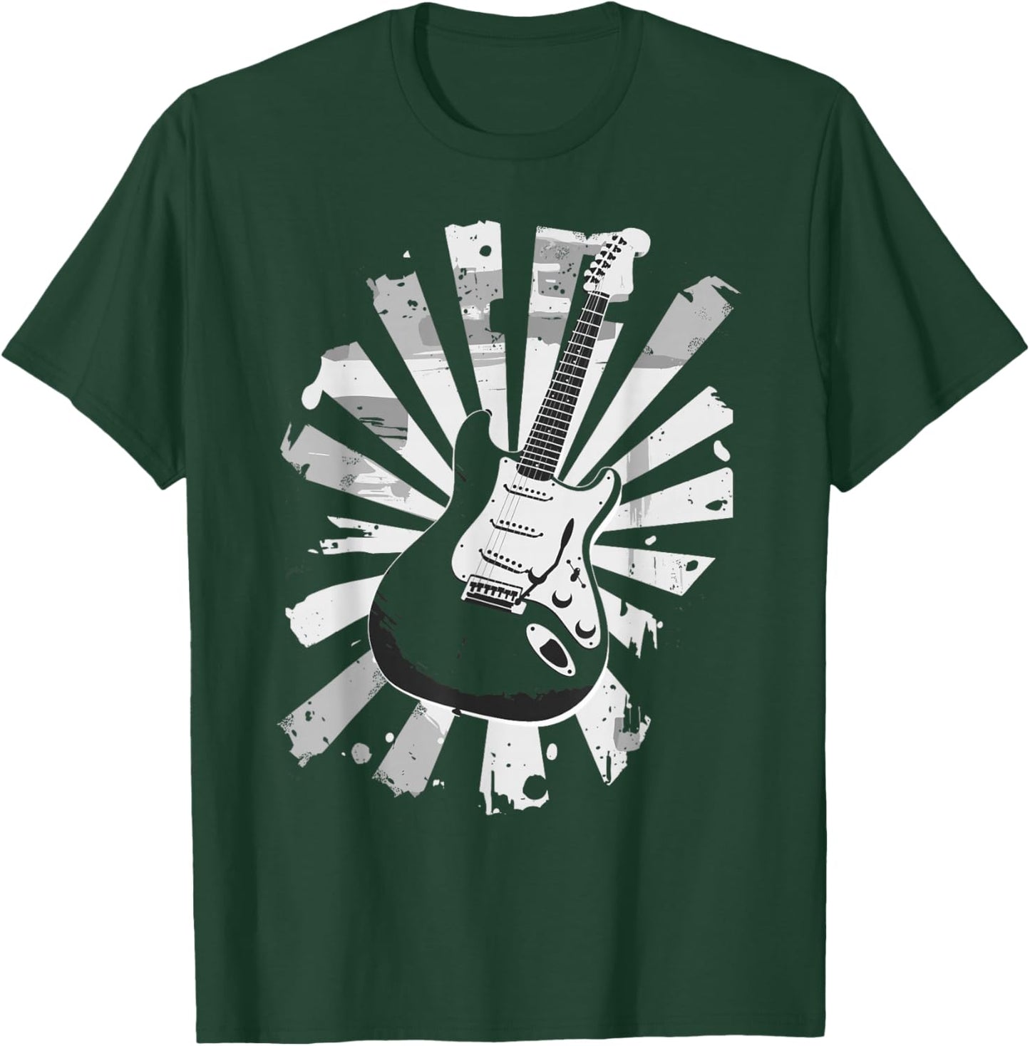 Guitar Art For Solid Body Electric Guitarist Vintage T-Shirt - T-Shirt | Forest