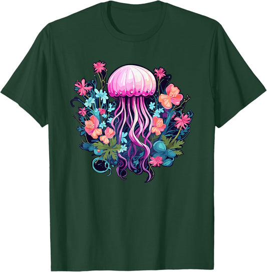 Cute Jellyfish Costume Jelly Fish Sea Ocean Girls T-Shirt - T-Shirt | Forest