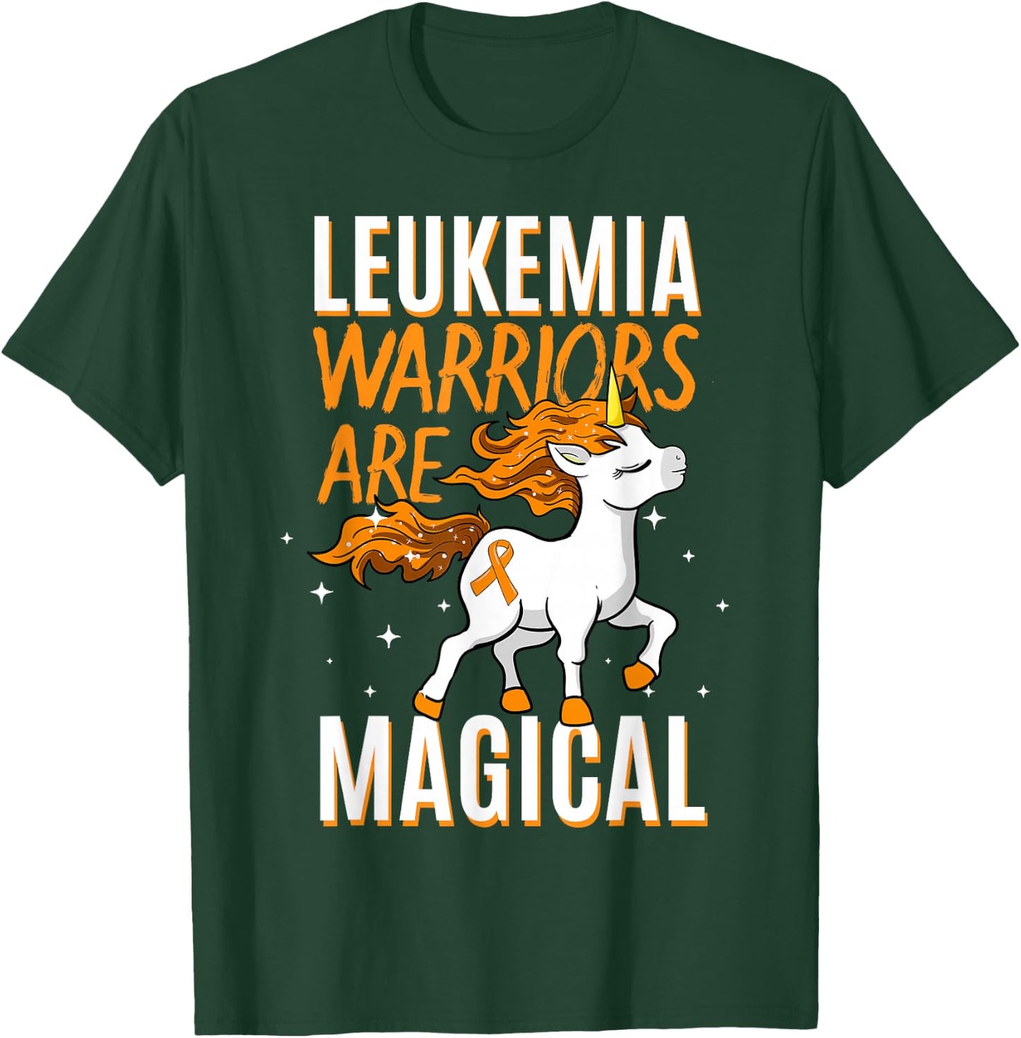 Leukemia Warriors Are Magical Leukemia Awareness T-Shirt - T-Shirt | Forest