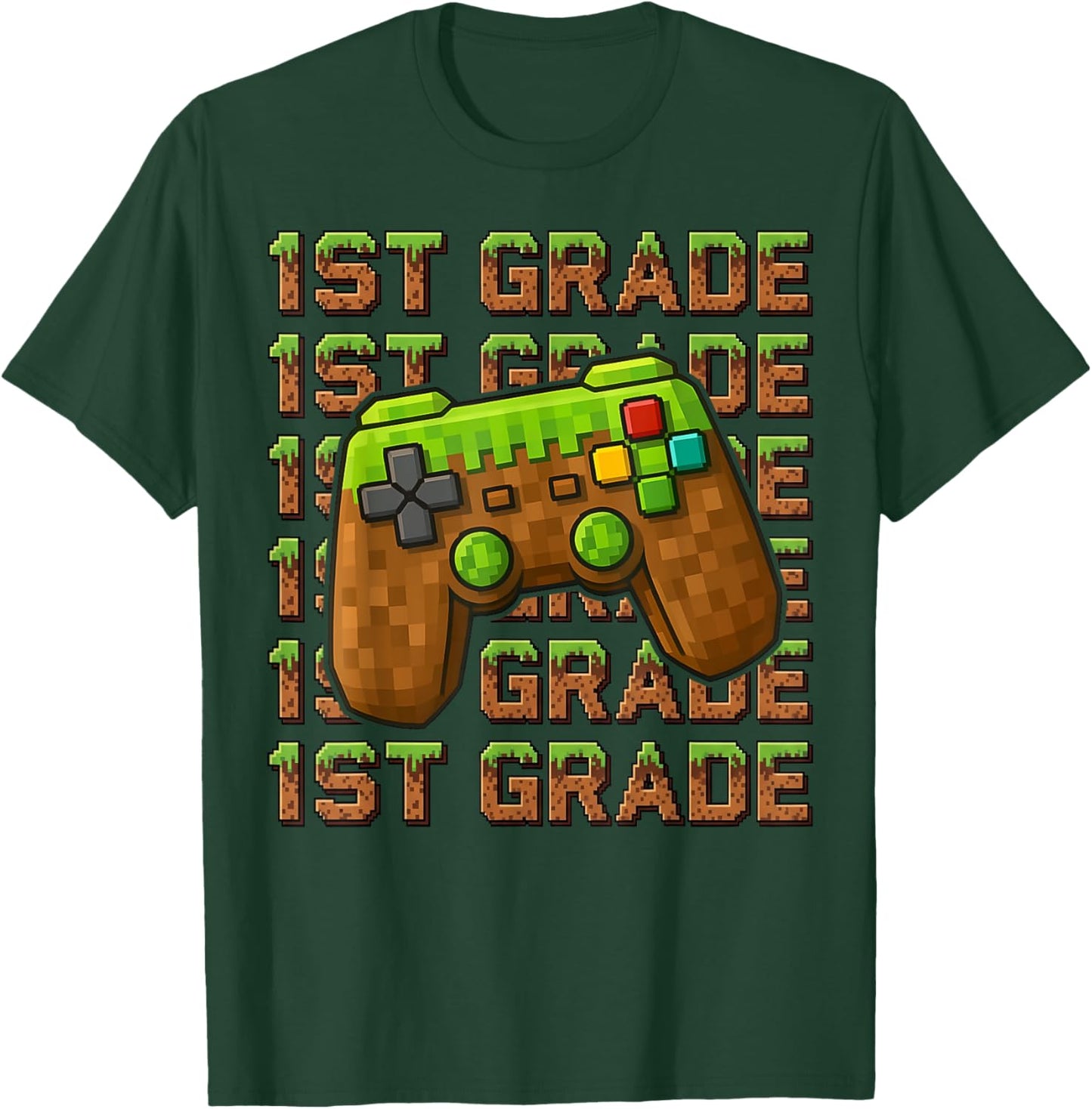 First Day of 1st Grade Level Begins Back to School Girl Boy T-Shirt - T-Shirt | Forest