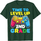 Time To Level Up 2nd Grade Video Gamer Kids Back To School T-Shirt - T-Shirt | Forest