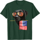 4th of July Shirt Fun American Flag Labrador Dog Lover Gift T-Shirt - T-Shirt | Forest