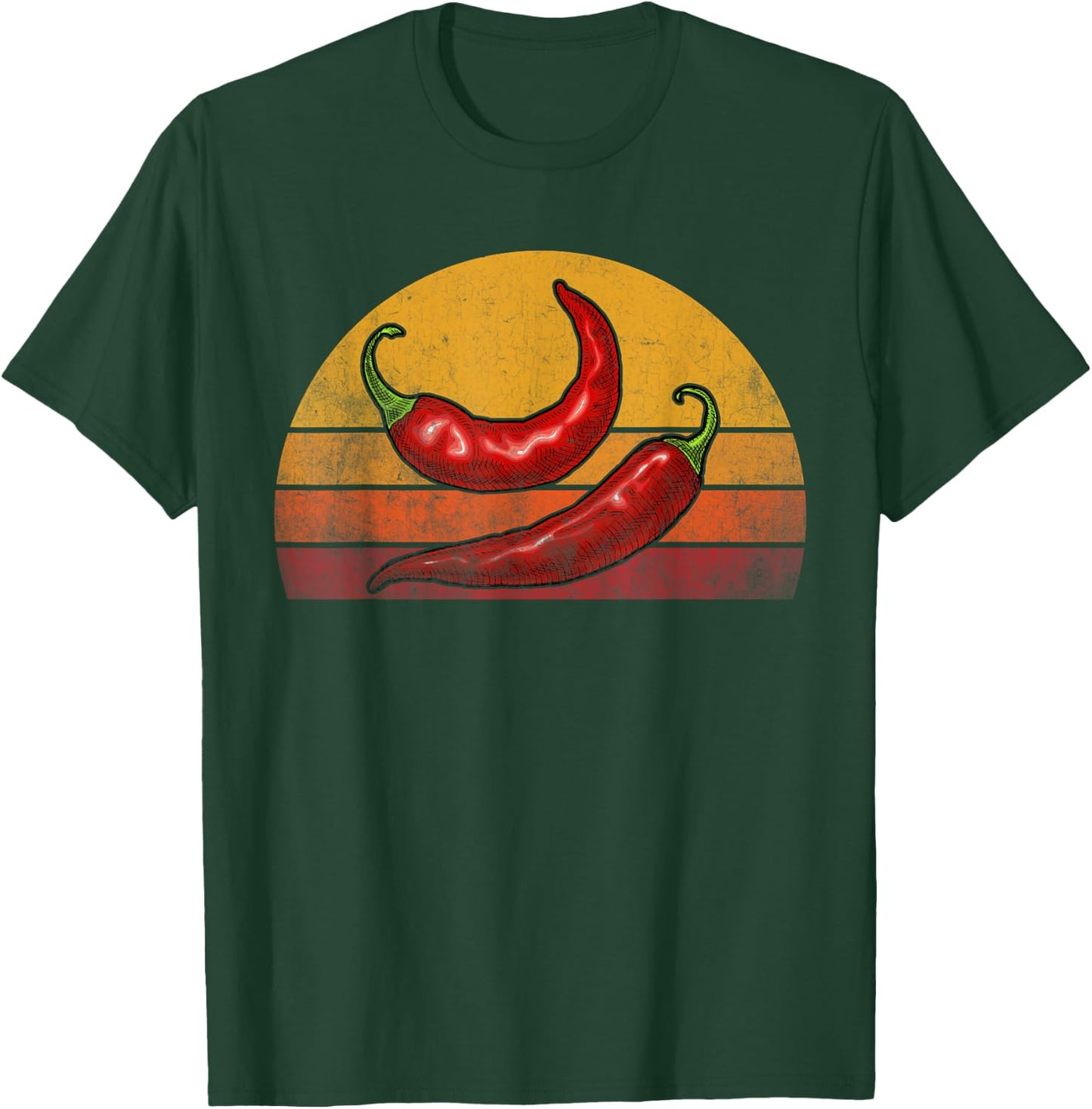 Red Chilli Peppers, Red Hot Vintage Chilli Peppers T-Shirt - T-Shirt | Forest