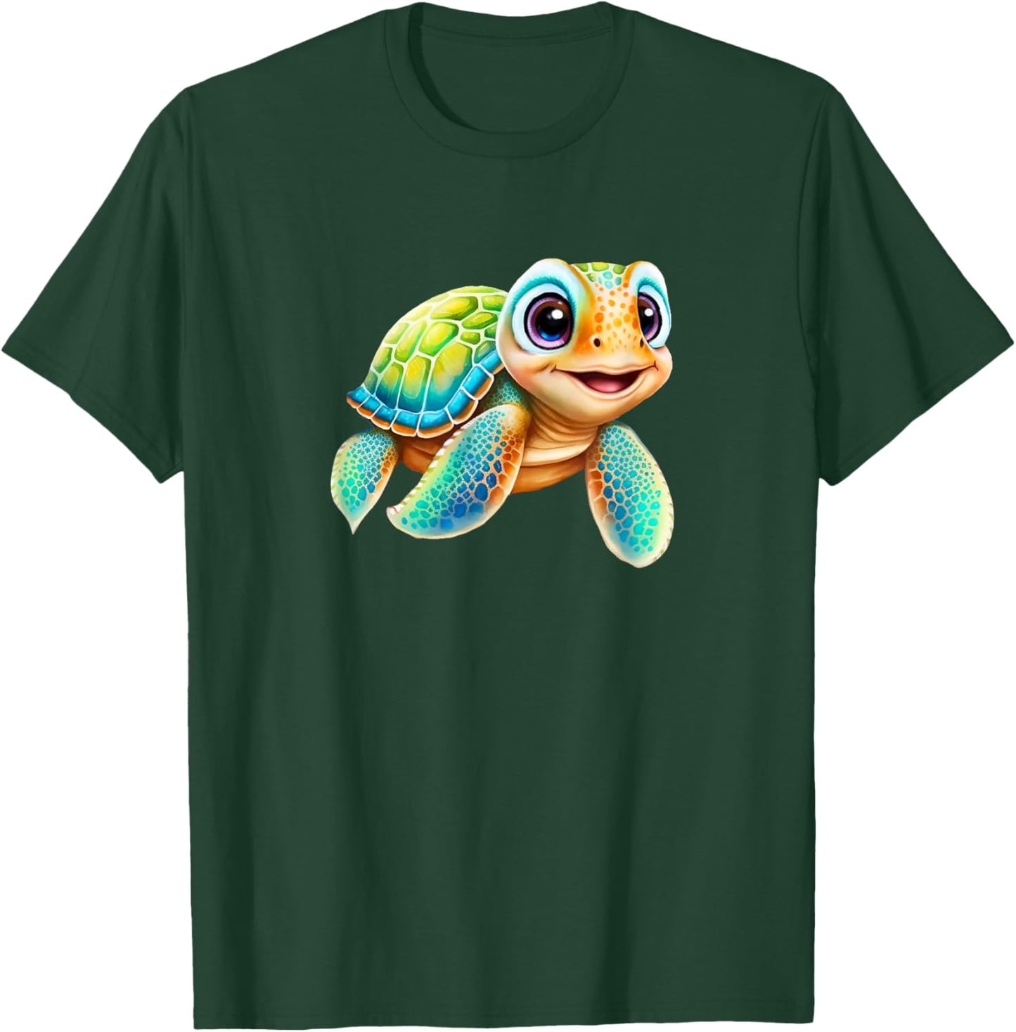 Cute Baby Sea Turtle design T-Shirt - T-Shirt | Forest