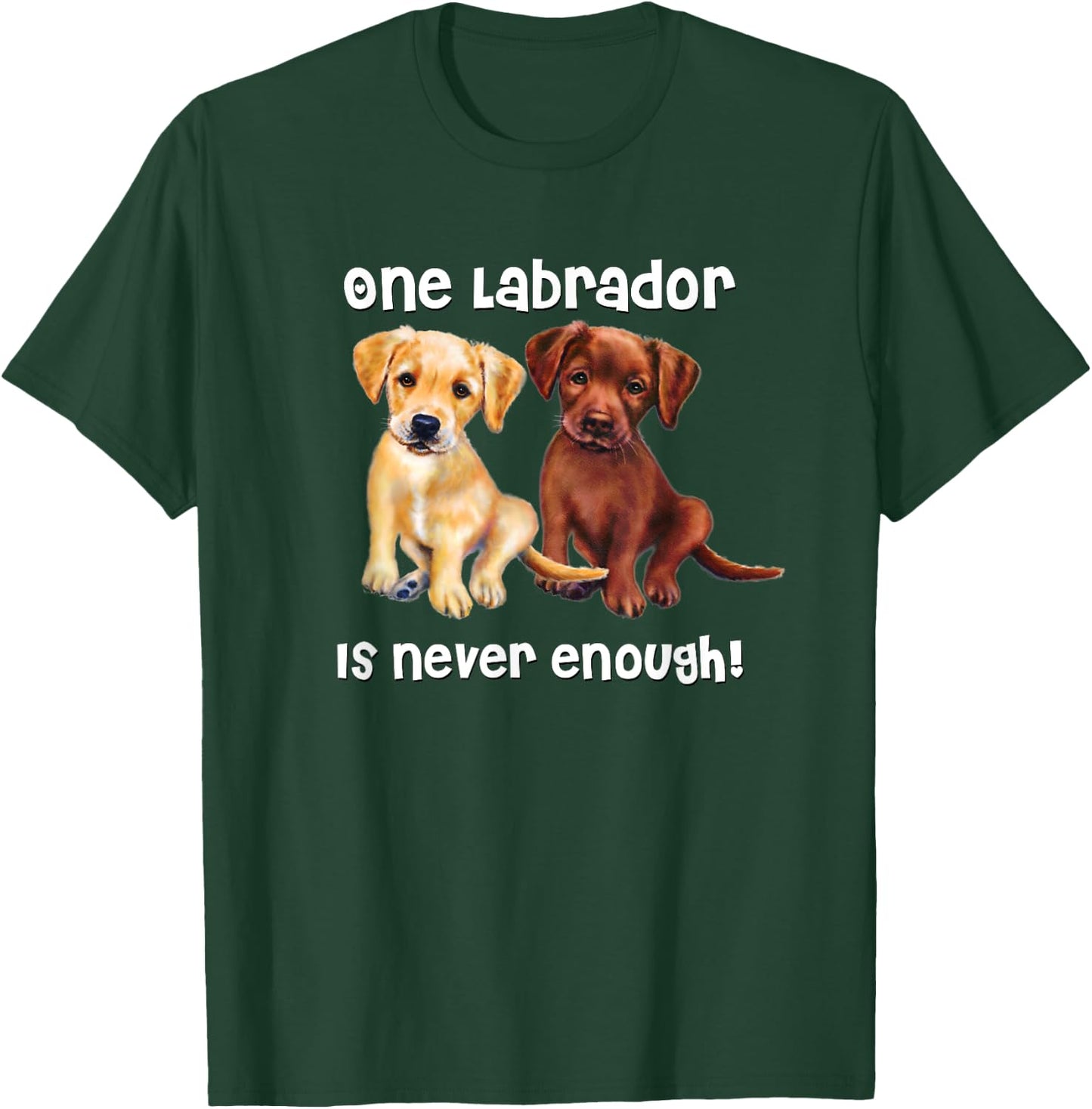 Labrador Dog funny Gift yellow chocolate brown lab Men Women Kids T-Shirt - T-Shirt | Forest