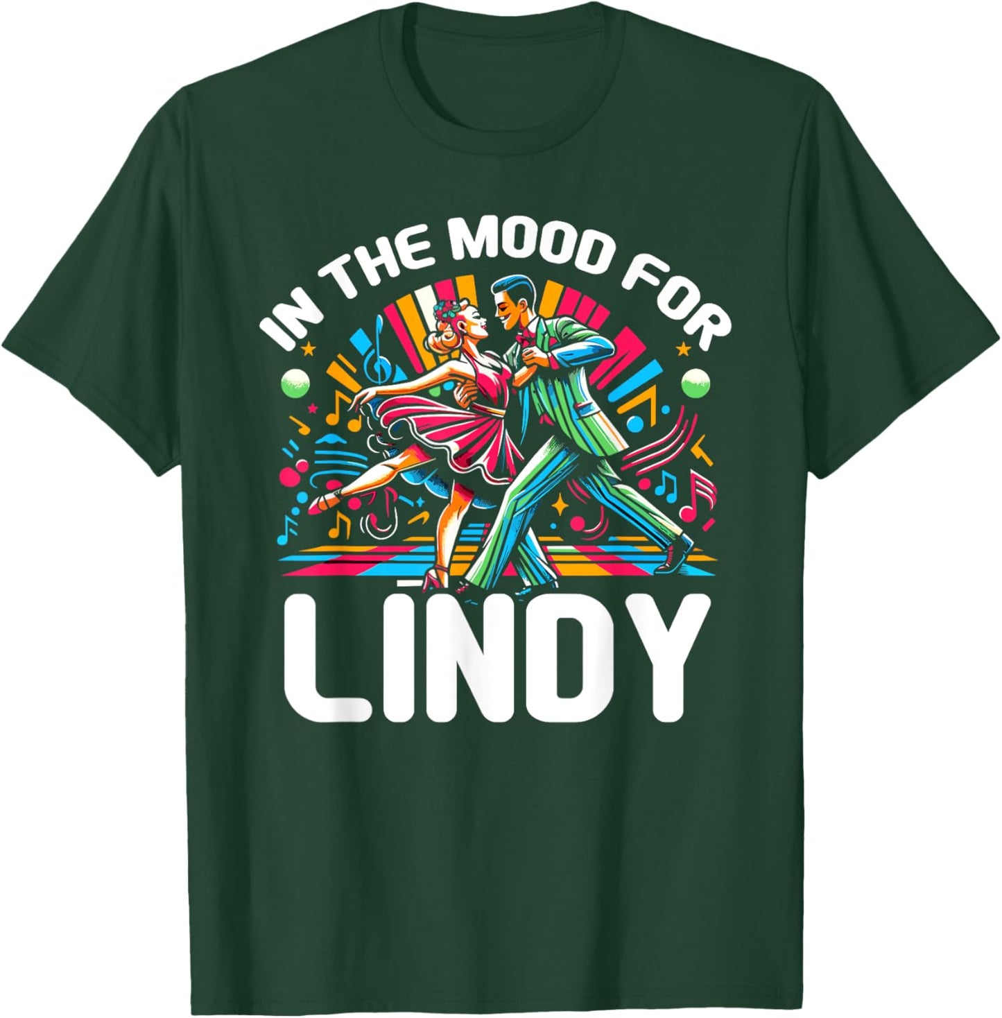 Lindy Hop Dancer Swing Dance Teacher Dancing Men Women T-Shirt - T-Shirt | Forest
