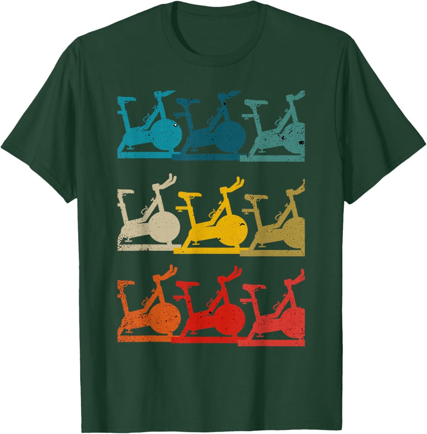 Spinning And Indoor Cycling - Workout T-Shirt - T-Shirt | Forest