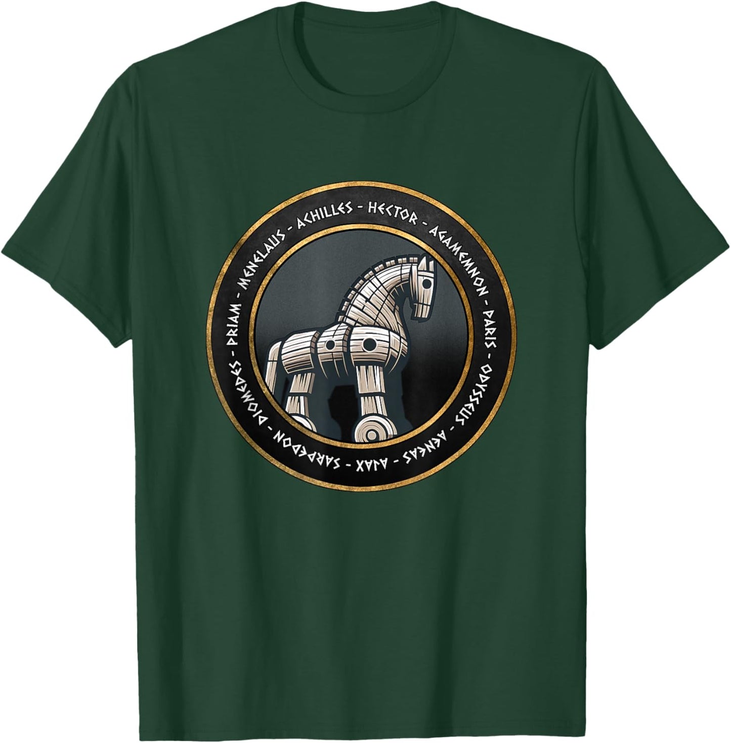 The Trojan War Heroes of the Iliad Greek History T-Shirt - T-Shirt | Forest