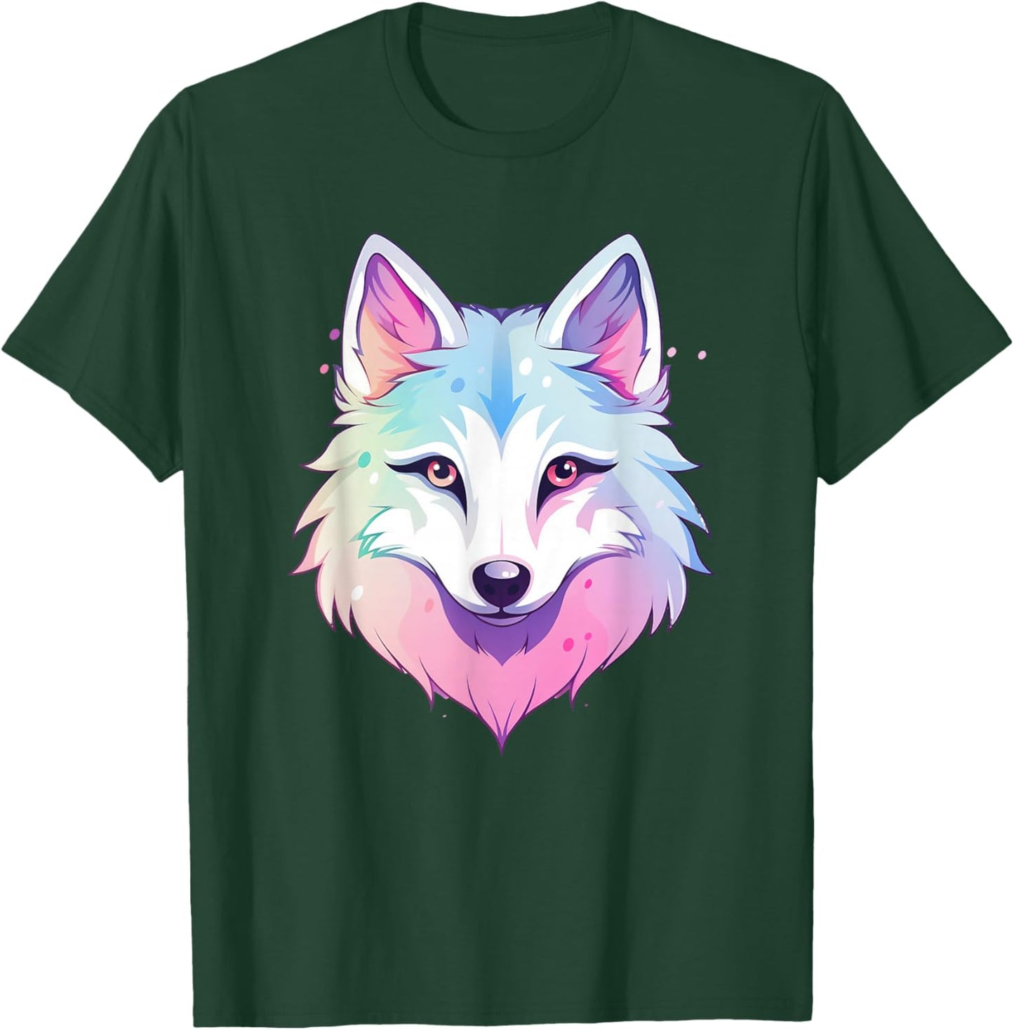 Pastel Wolf I Colourful Wolf T-Shirt - T-Shirt | Forest