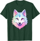 Pastel Wolf I Colourful Wolf T-Shirt - T-Shirt | Forest