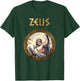 Agema Apparel Zeus Greek God Ancient Greece Mythology , Small, Black T-Shirt - T-Shirt | Forest
