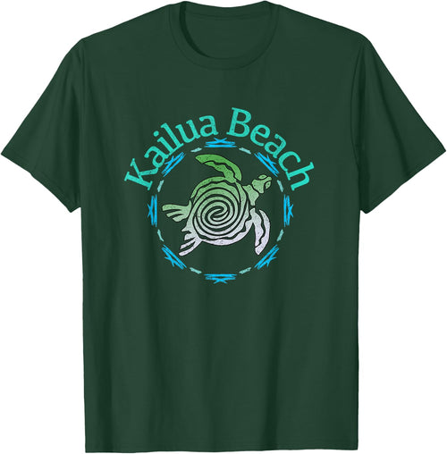 Kailua Beach Vintage Tribal Turtle Gift