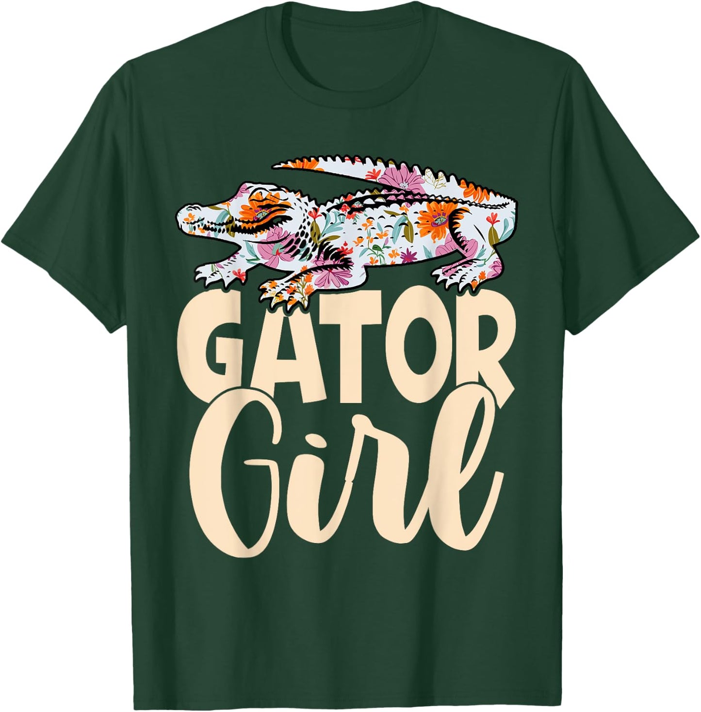 Gator Girl Funny Alligator Kids Crocodile T-Shirt - T-Shirt | Forest