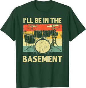 Funny Drumming Art Women Drumline Drum Set Drummer T-Shirt - T-Shirt | Forest