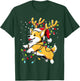 Corgi Santa Christmas Tree Lights, Funny Ugly Pajamas Women T-Shirt - T-Shirt | Forest