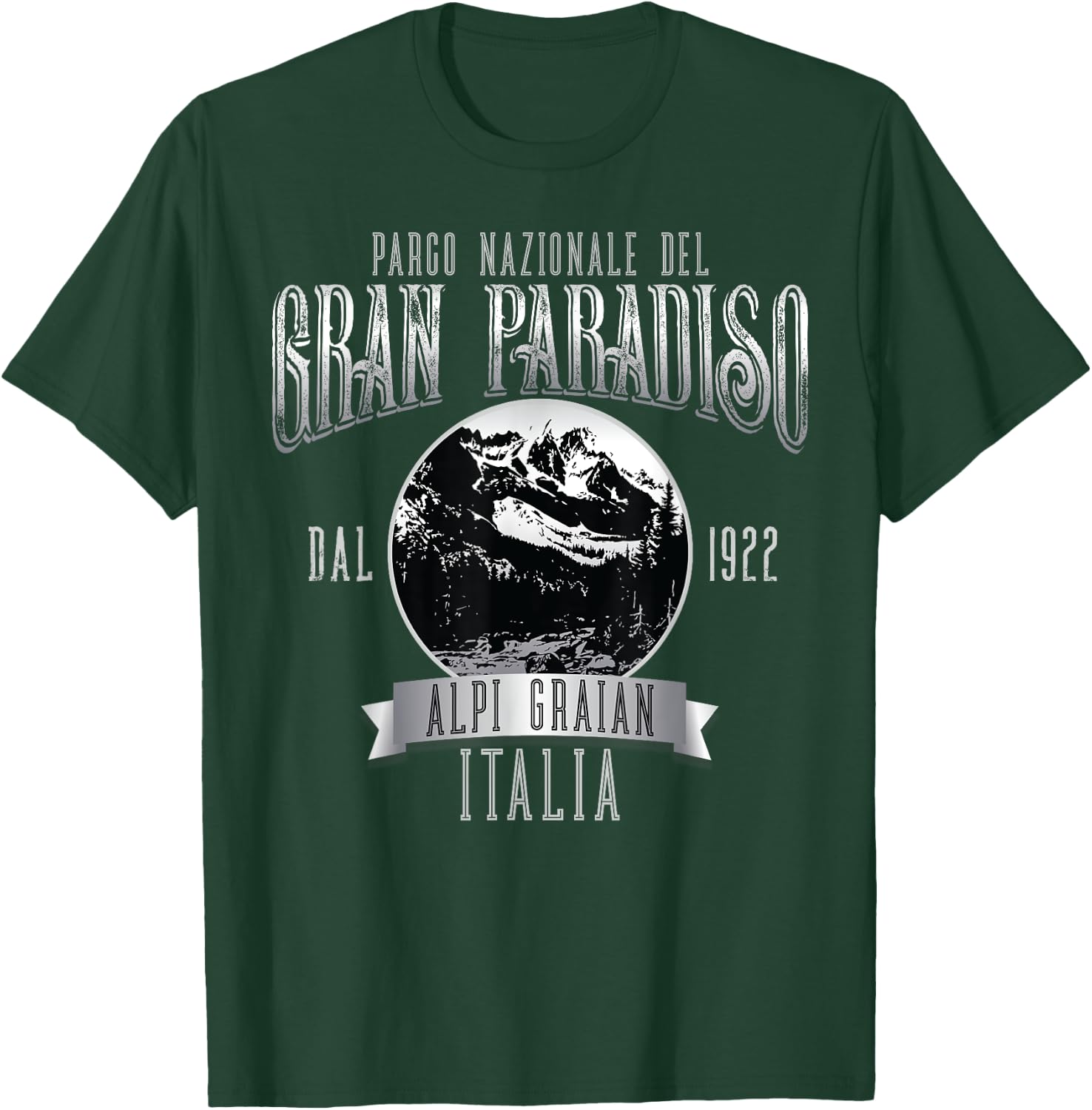 Gran Paradiso National Park Graian Alps Italy Souvenir T-Shirt - T-Shirt | Forest
