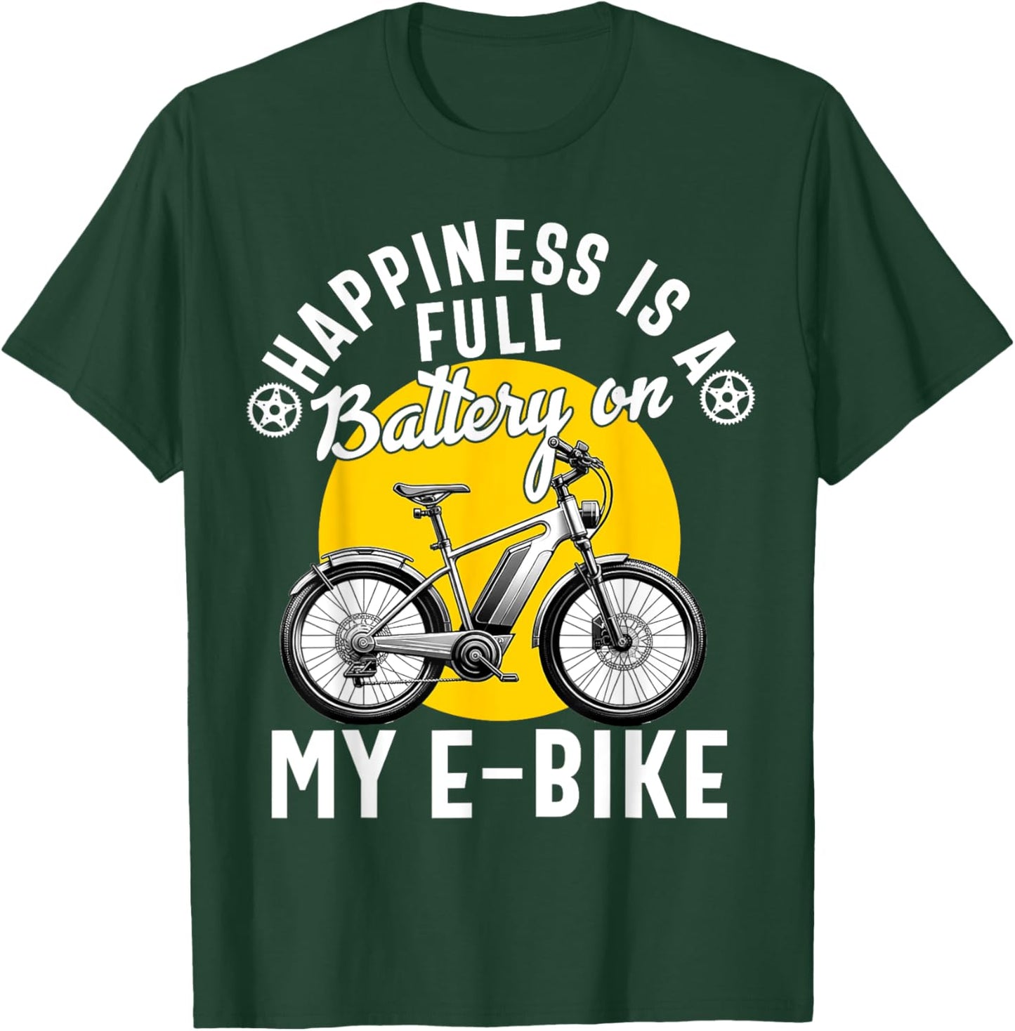 E-Bike Electric Bike Women E Bicycle Lover Funny T-Shirt - T-Shirt | Forest
