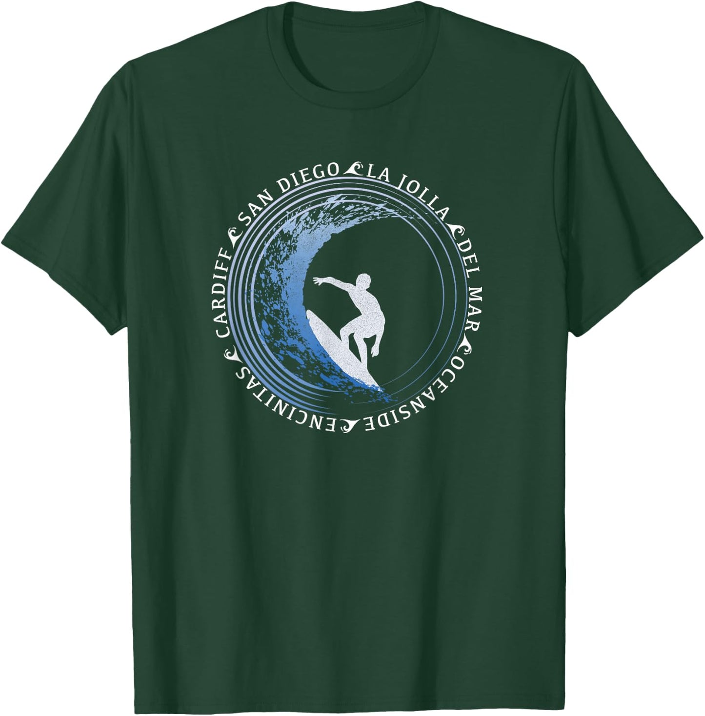 San Diego Surf/San Diego Beach Gift T-Shirt - T-Shirt | Forest