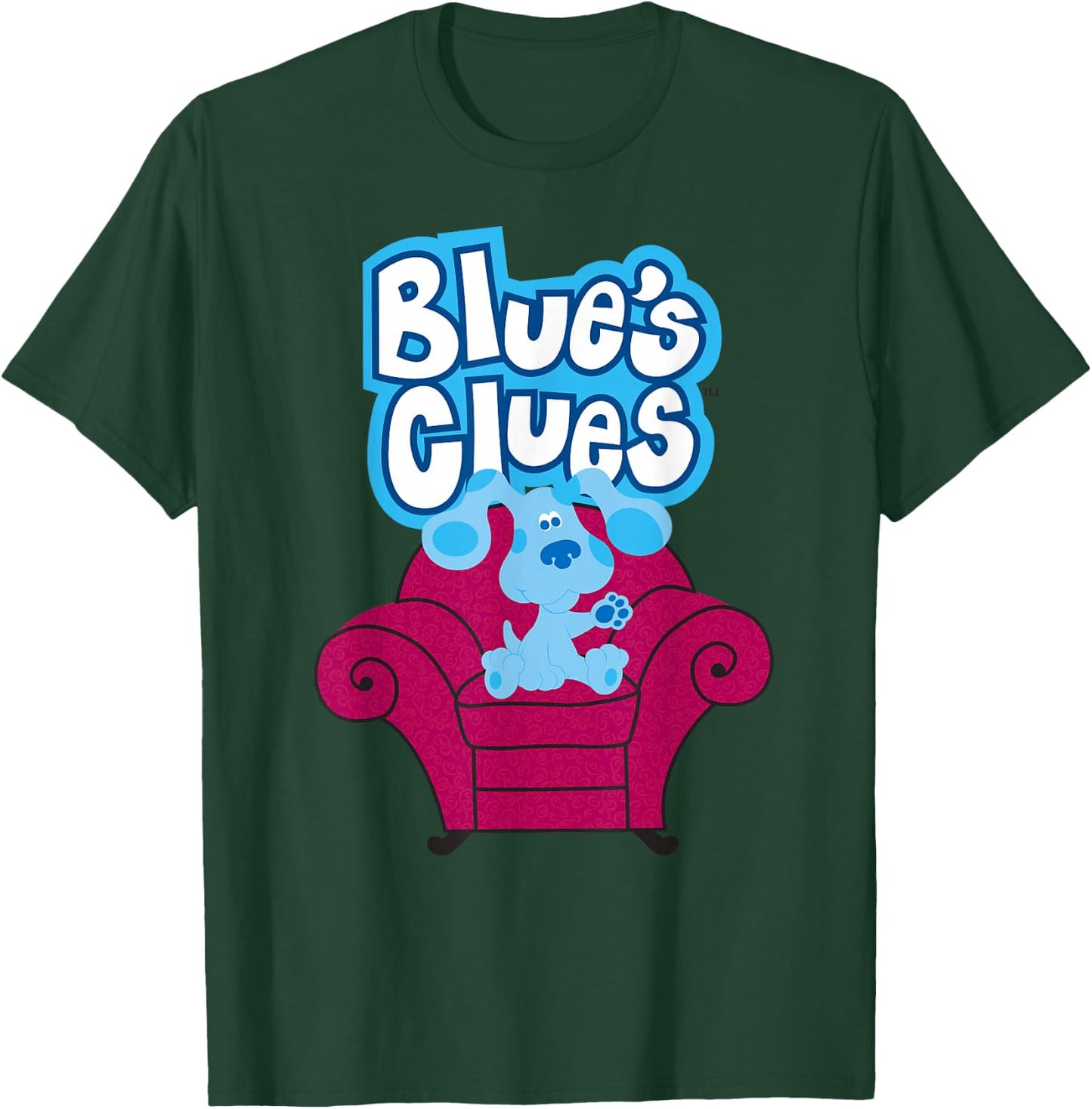 Blue's Clues On Red Sofa T-Shirt - T-Shirt | Forest