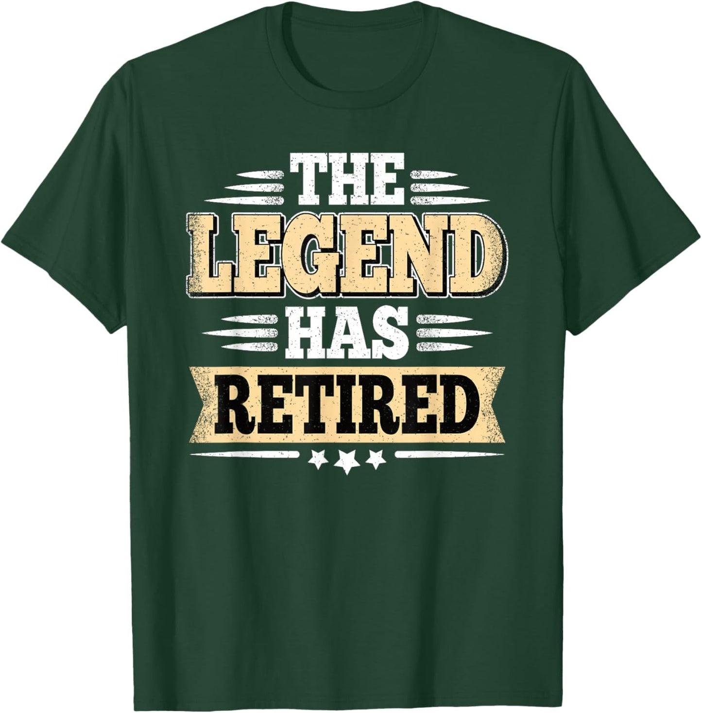 The Legend Has Retired Funny Vintage Retirement Retire Men T-Shirt - T-Shirt | Forest