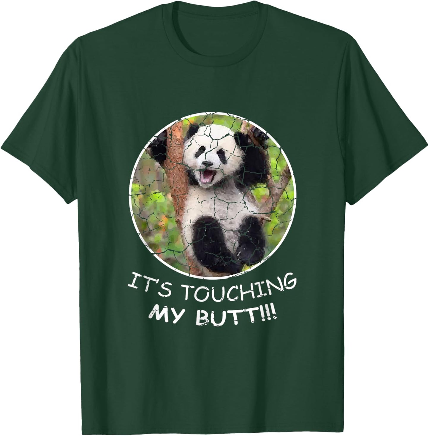 Touching Butt Nanny Panda T-Shirt - T-Shirt | Forest