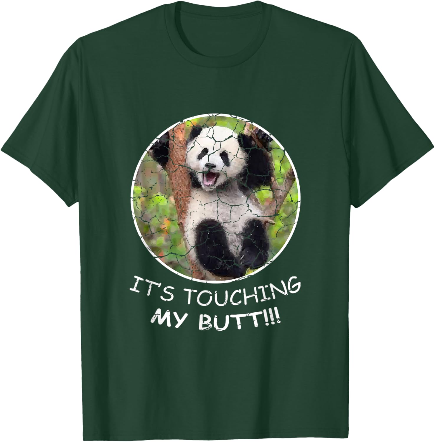 Touching Butt Nanny Panda T-Shirt - T-Shirt | Forest