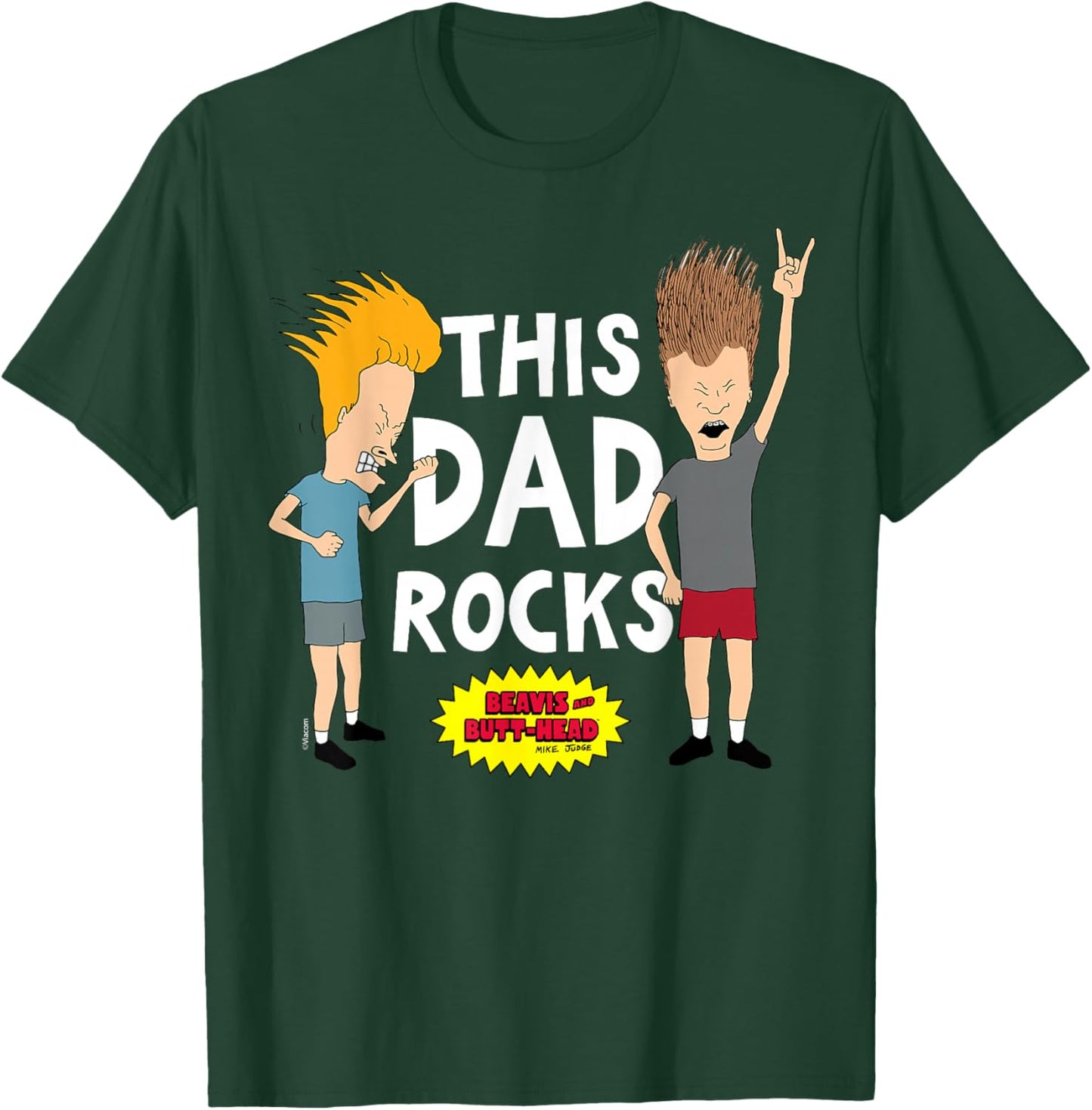 MTV - Beavis and Butthead This Dad Rocks T-Shirt - T-Shirt | Forest