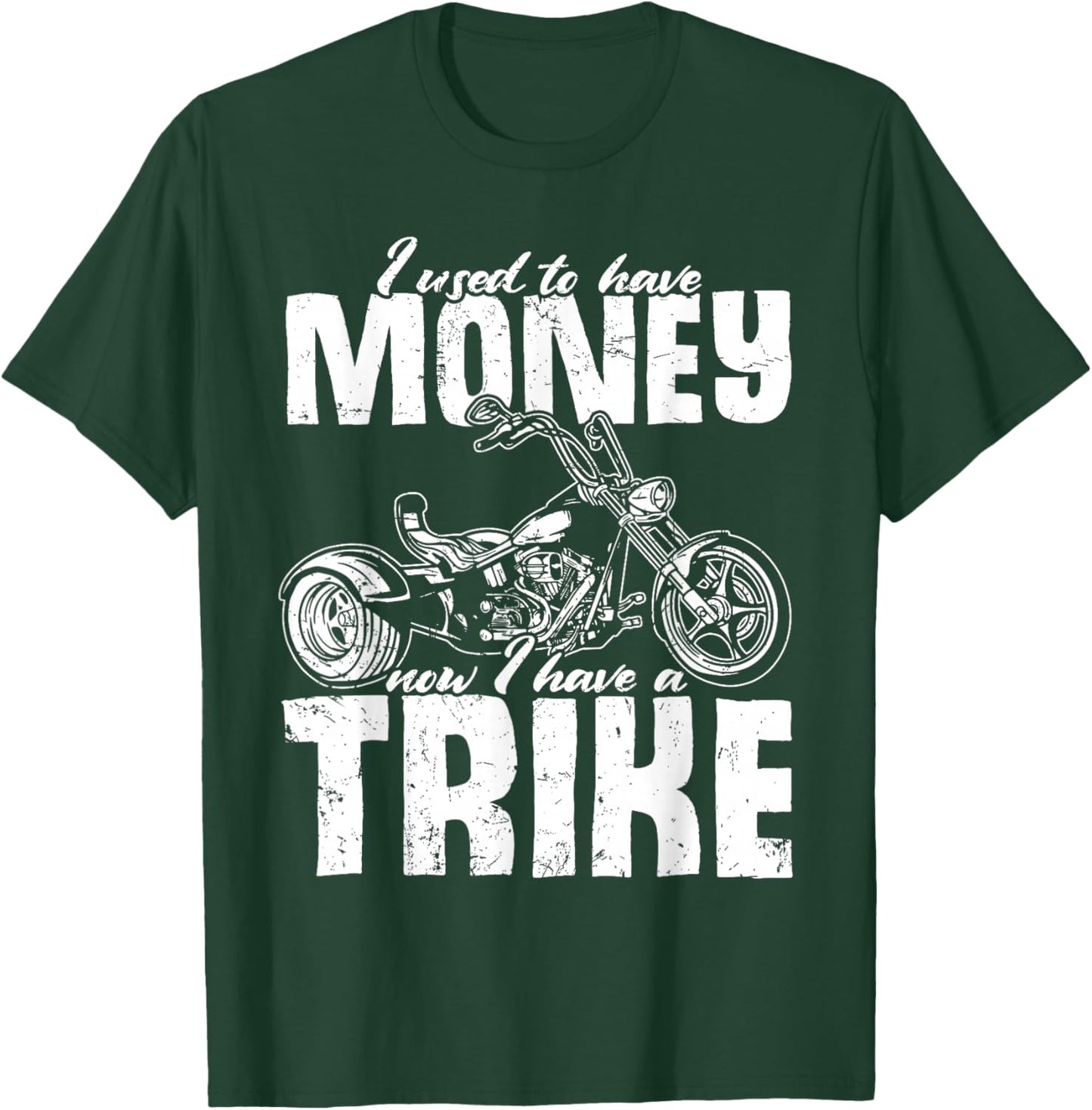 Trike Motorcycle Owner Triker Motortrike Biker T-Shirt - T-Shirt | Forest
