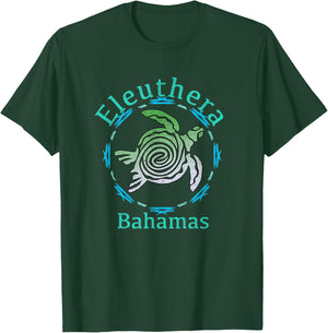 Eleuthera Vintage Tribal Turtle Gift T-Shirt - T-Shirt | Forest