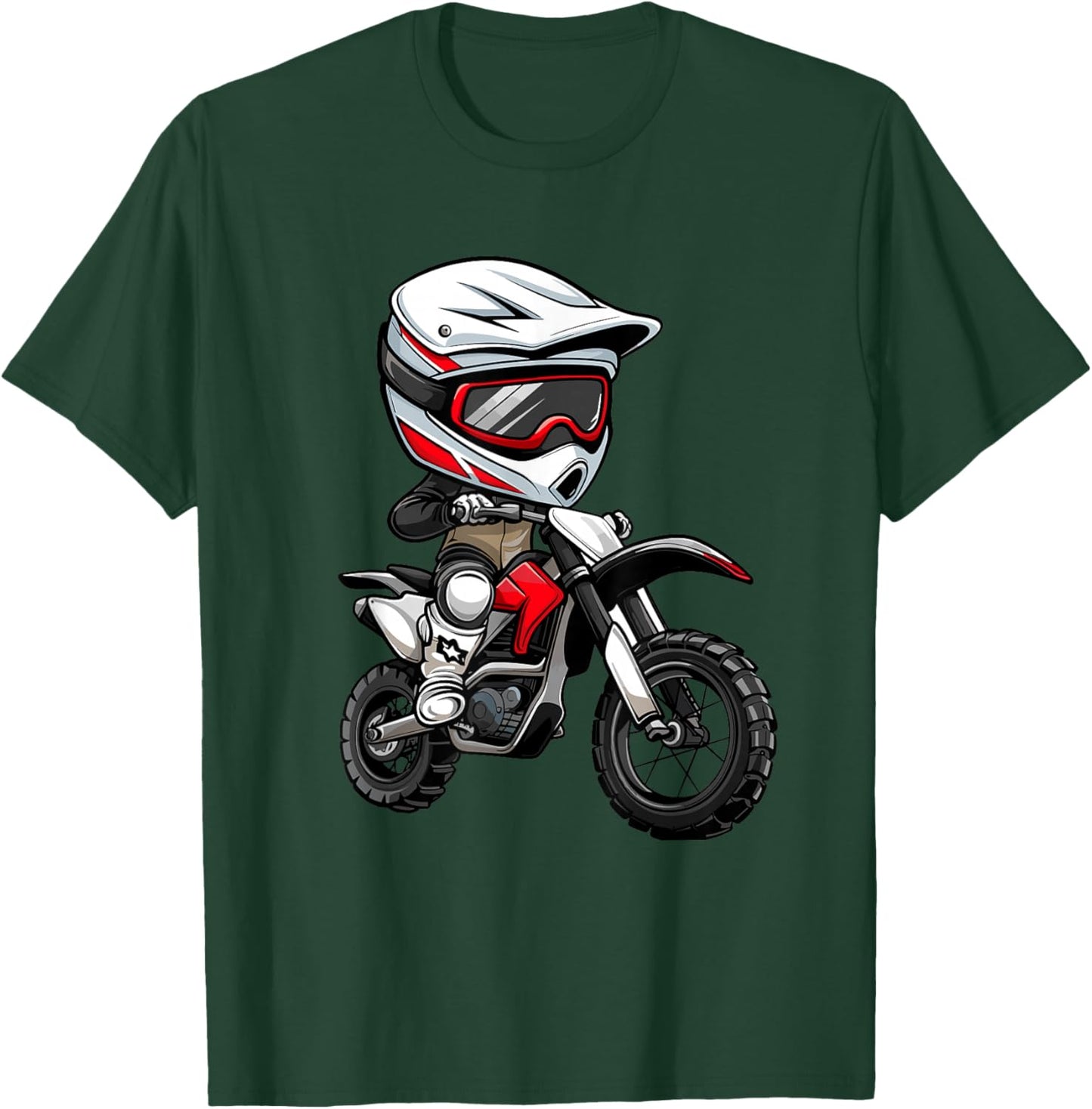 Kids Dirt Bike T-Shirt - T-Shirt | Forest