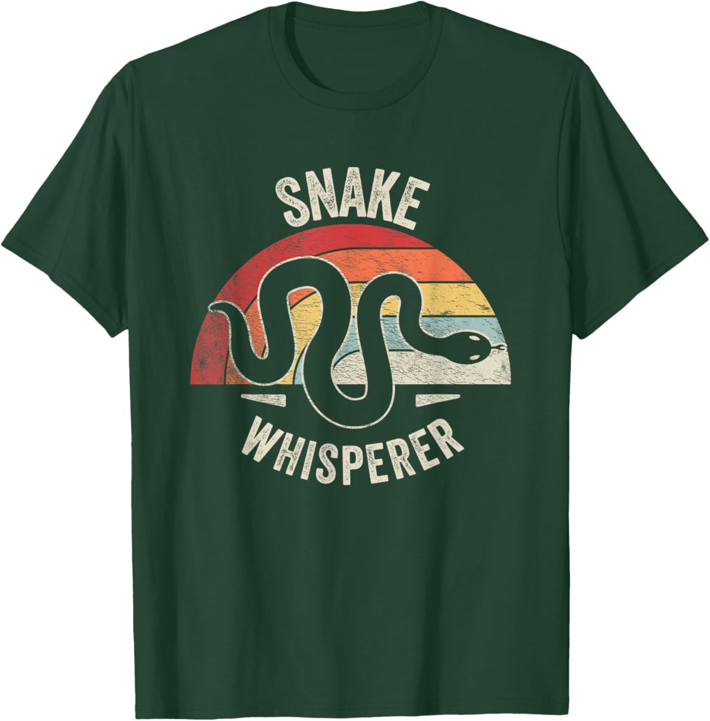 Retro Vintage Snake Whisperer Snake Lover Funny Snake T-Shirt - T-Shirt | Forest