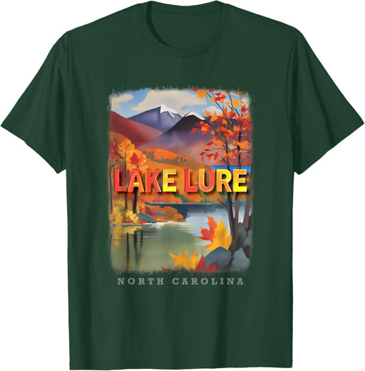 Lake Lure North Carolina NC Mountain Majesty SD317 T-Shirt - T-Shirt | Forest