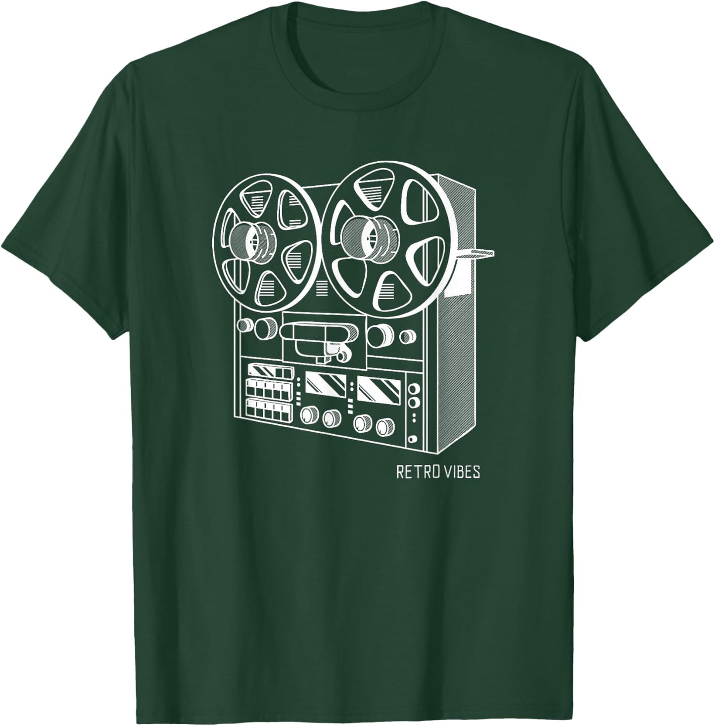 Cassette Tape Reel to Reel Analog Sound System T-Shirt - T-Shirt | Forest