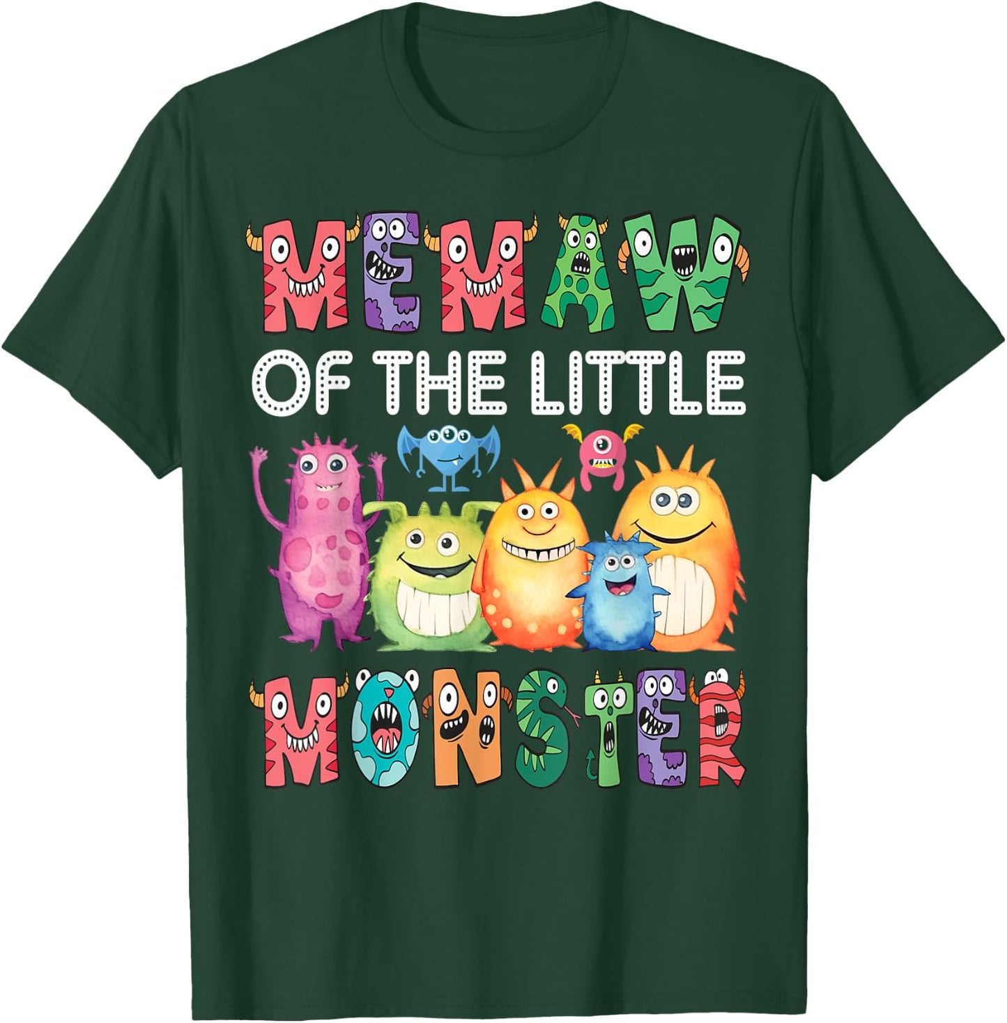 Memaw Of The Little Monster Kids 1St Birthday Party T-Shirt - T-Shirt | Forest