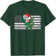 Mexico US Flag Mexican Flag American Flag Rose T-Shirt - T-Shirt | Forest