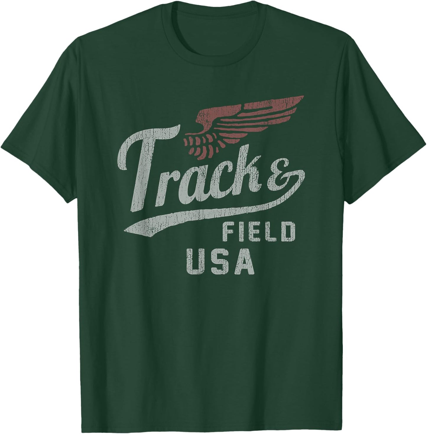 USA Track and Field Faded Jersey T-Shirt - T-Shirt | Forest