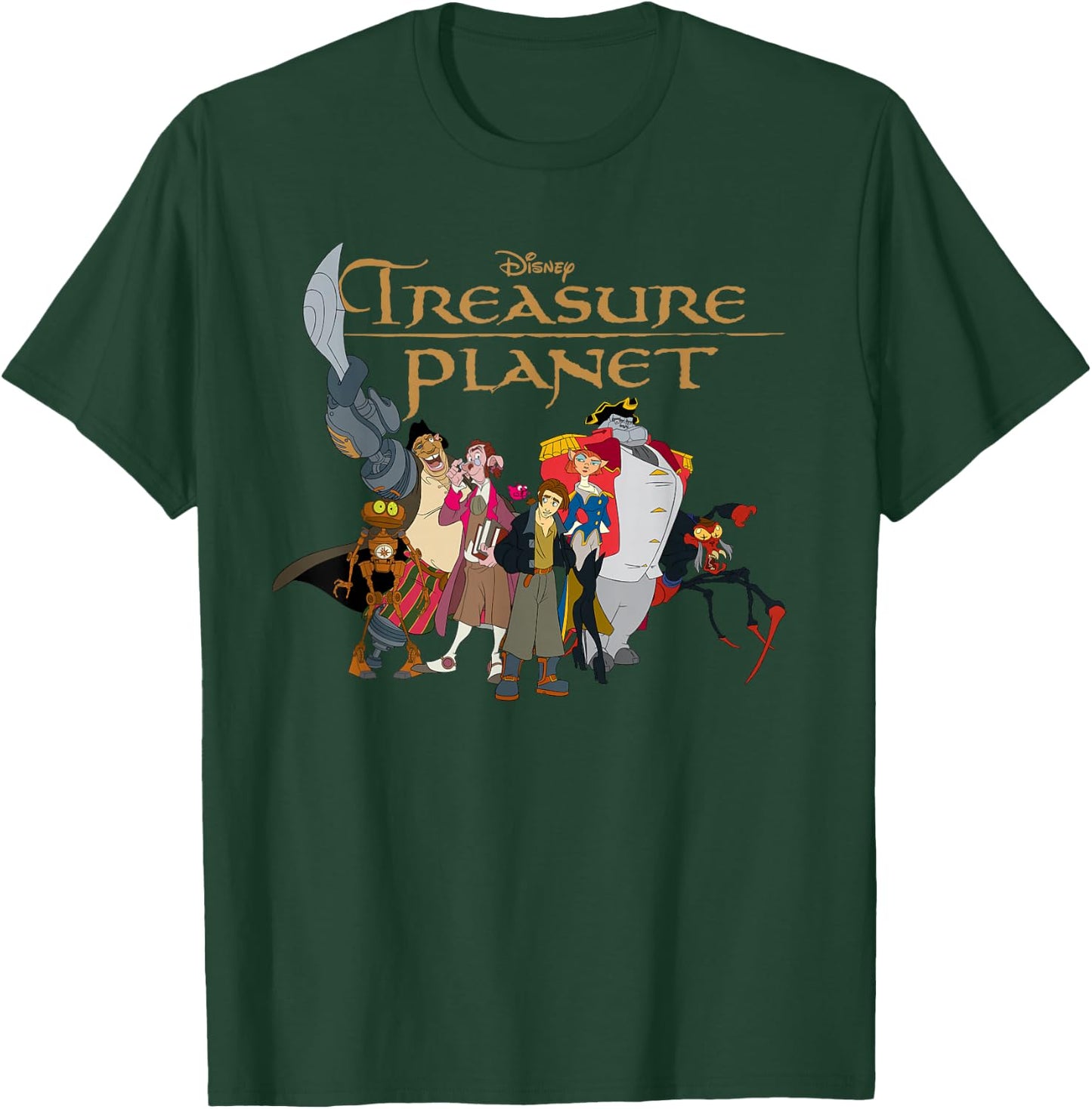 Disney Treasure Planet Logo and Characters Small T-Shirt - T-Shirt | Forest
